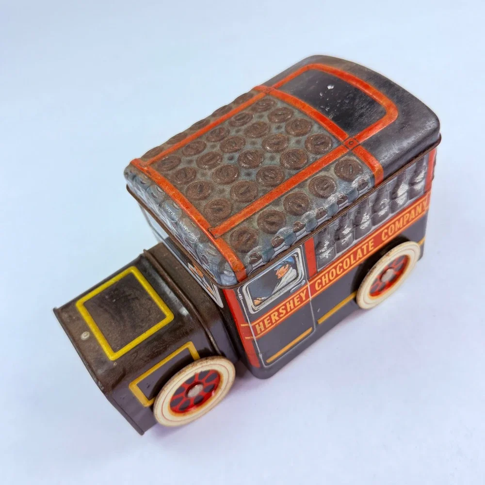 Hershey Chocolate Company Milk Truck Tin Canister Vehicle Series #1 2000 Vtg‎